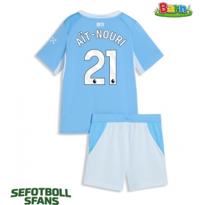 Manchester City Rayan Ait-Nouri #21 Hemmaställ Barn 2026-27 Kortärmad (+ Korta byxor)